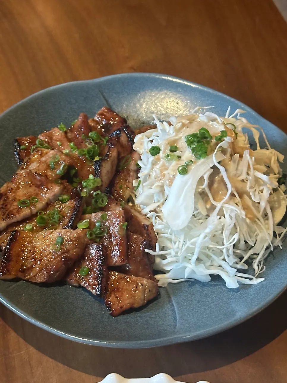 Plate of buta teki charcoal grill at Orot Robata