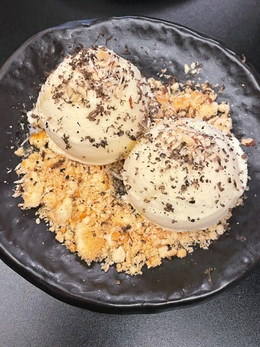 Truffle ice cream received from a review event