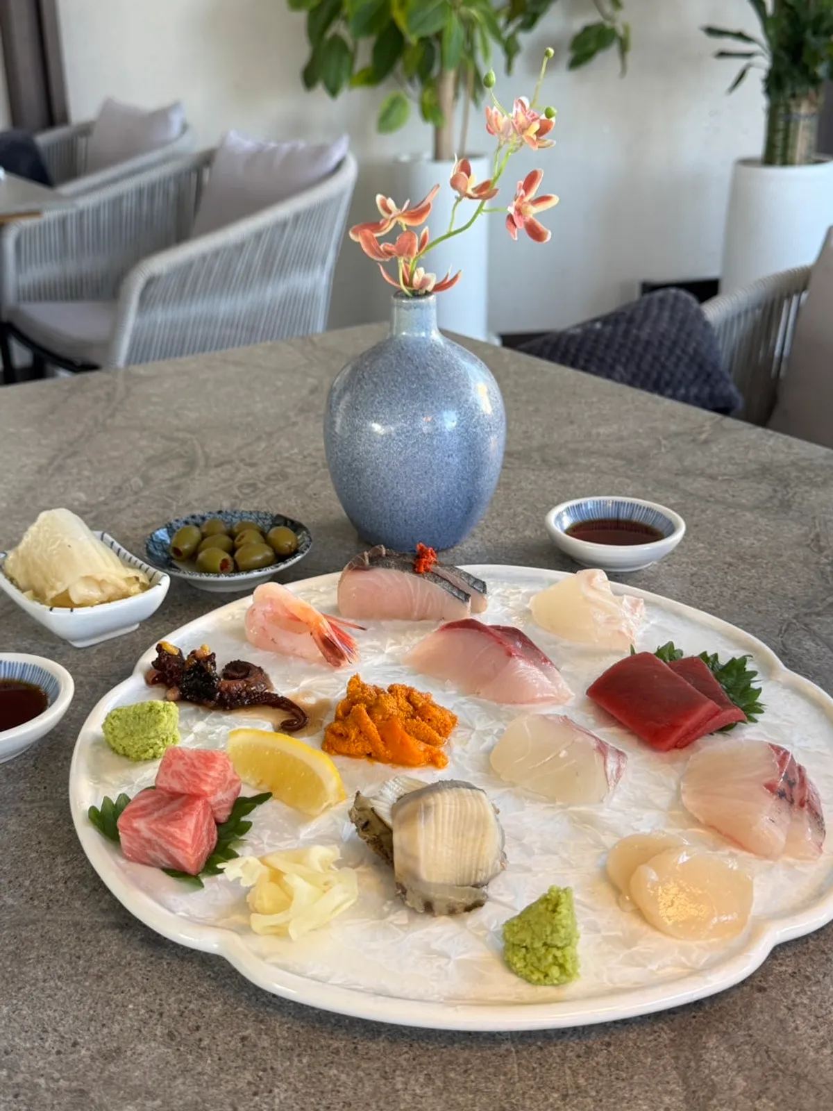 Osa Cheongdam's sashimi moriawase for two, 12 kinds of aged sashimi