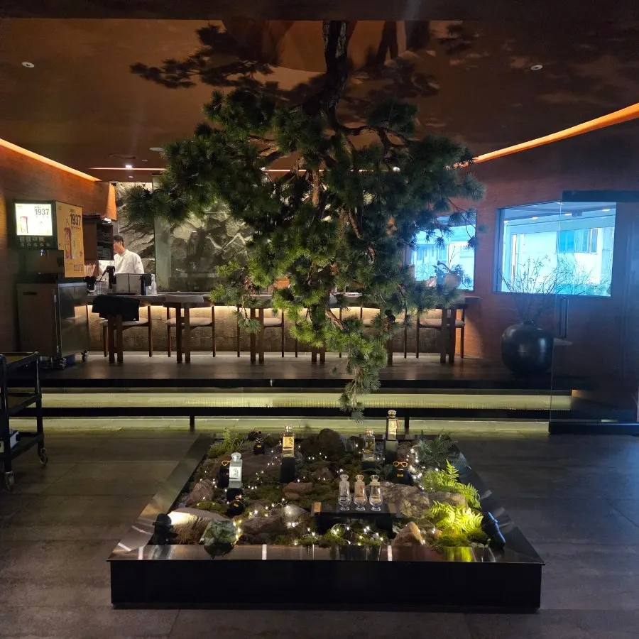 Full view of the dining space at Osa Cheongdam