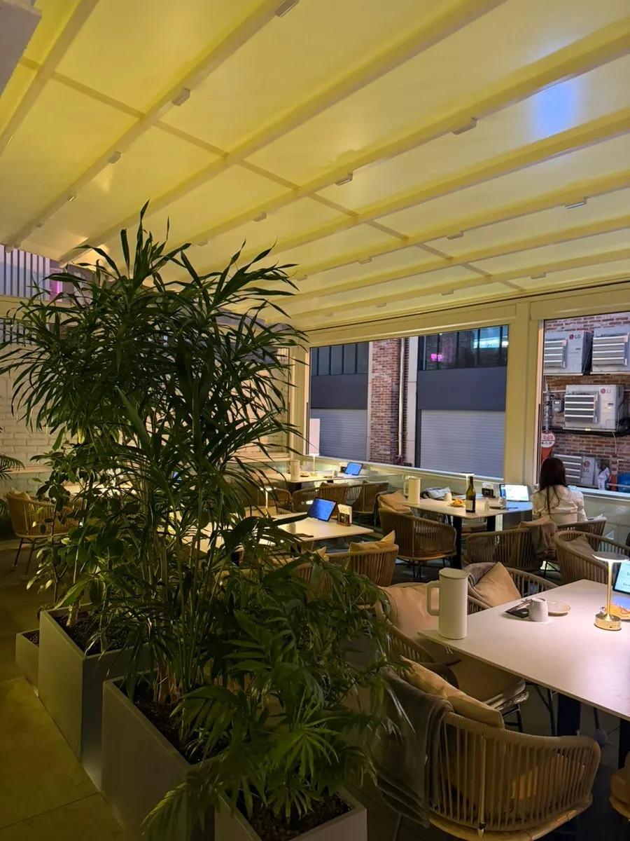 OSA Hannam's open-ceiling terrace seating