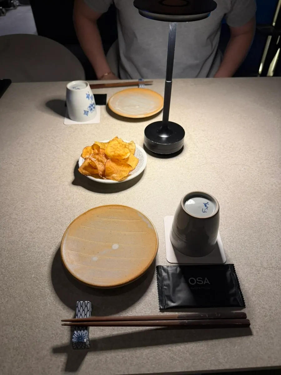 Suntory draft beer on the table at OSA Hannam