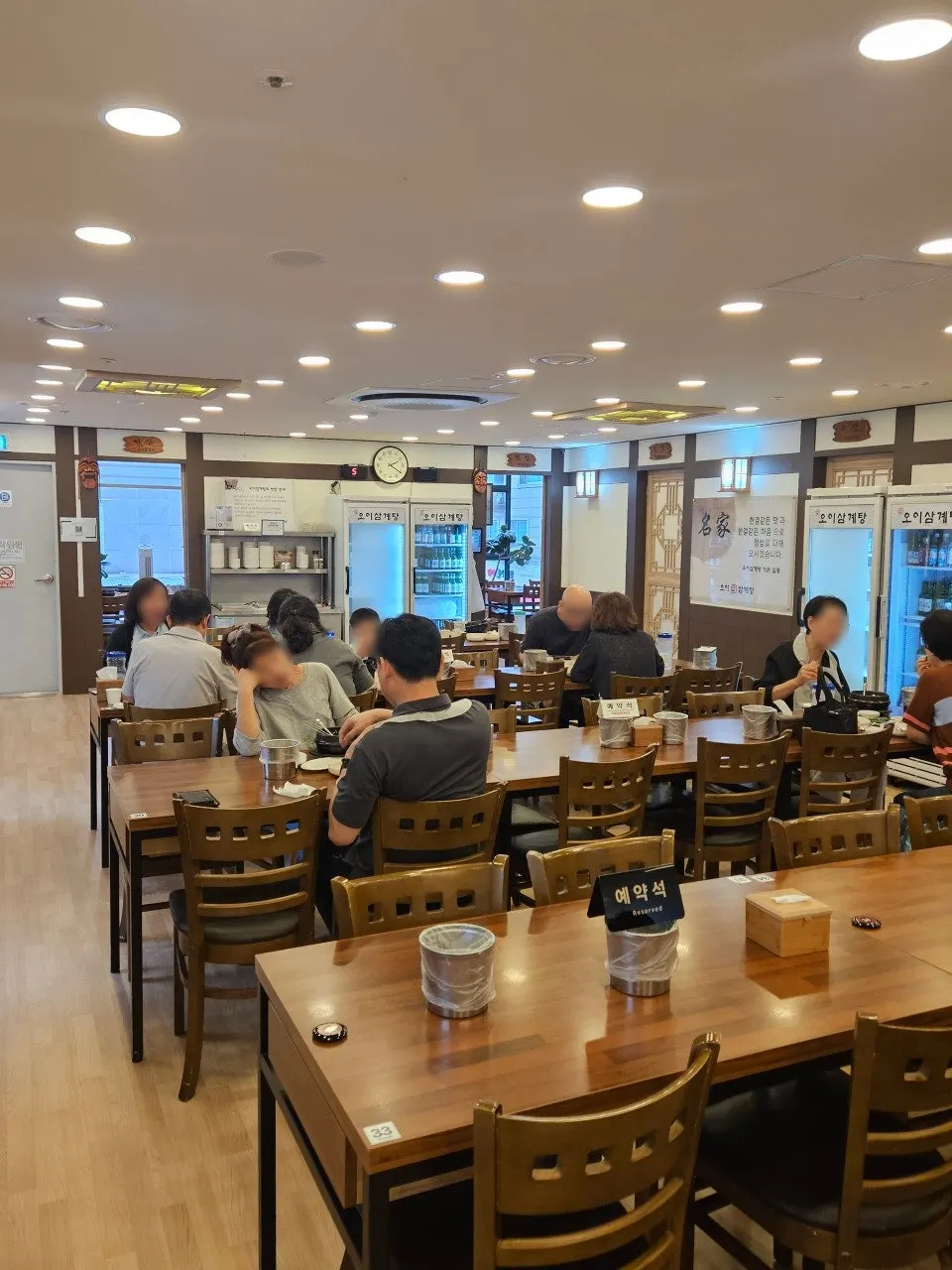 Interior view of the spacious dining hall