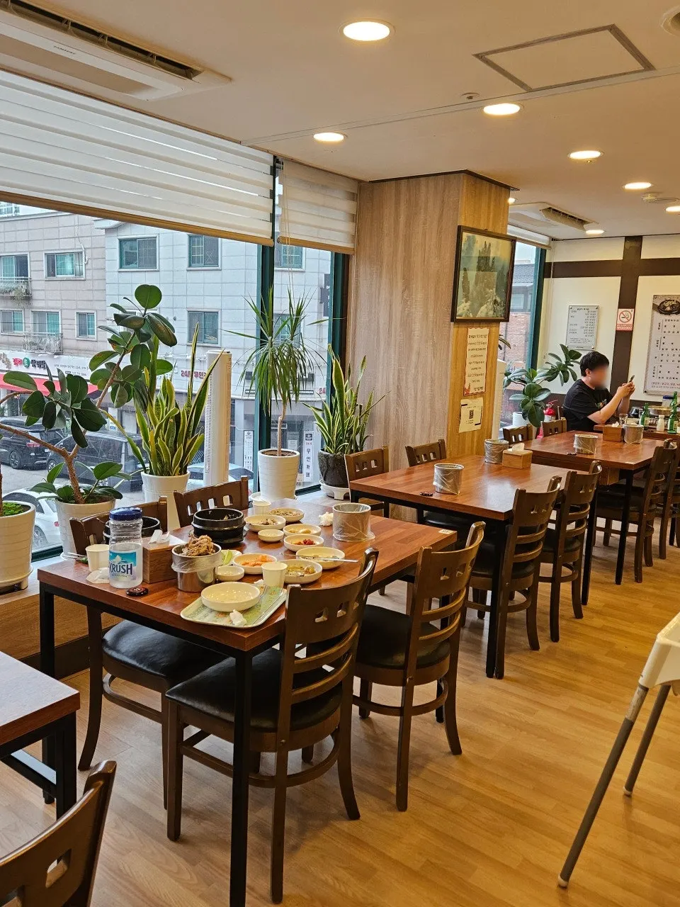 Private room-style dining space at the back of the restaurant
