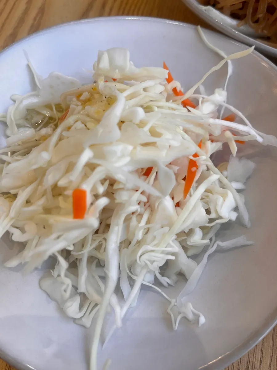 Cabbage salad with yuzu sauce