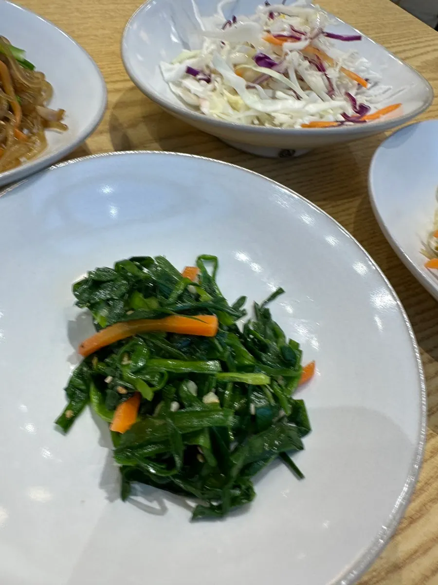 House-made kimchi and side dishes