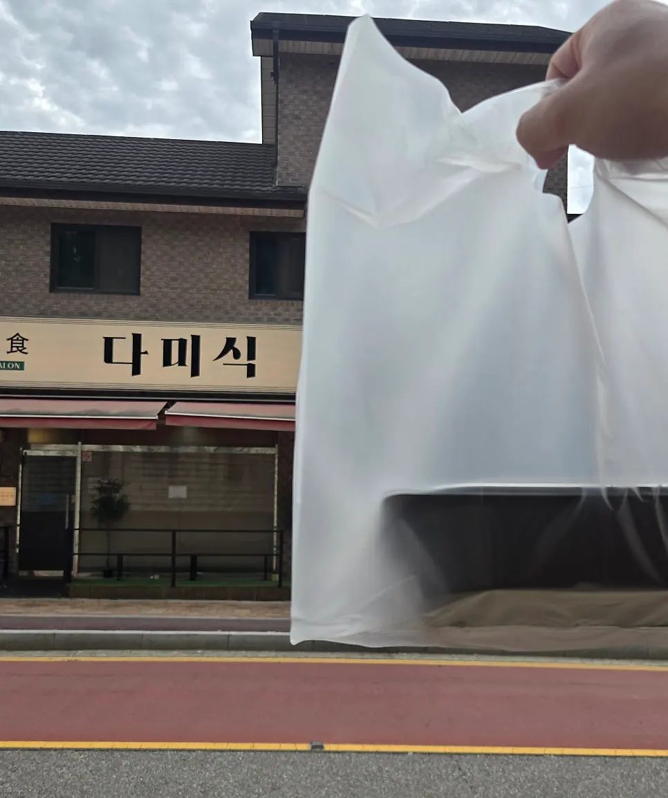 동파육 소스와 고기 한 점