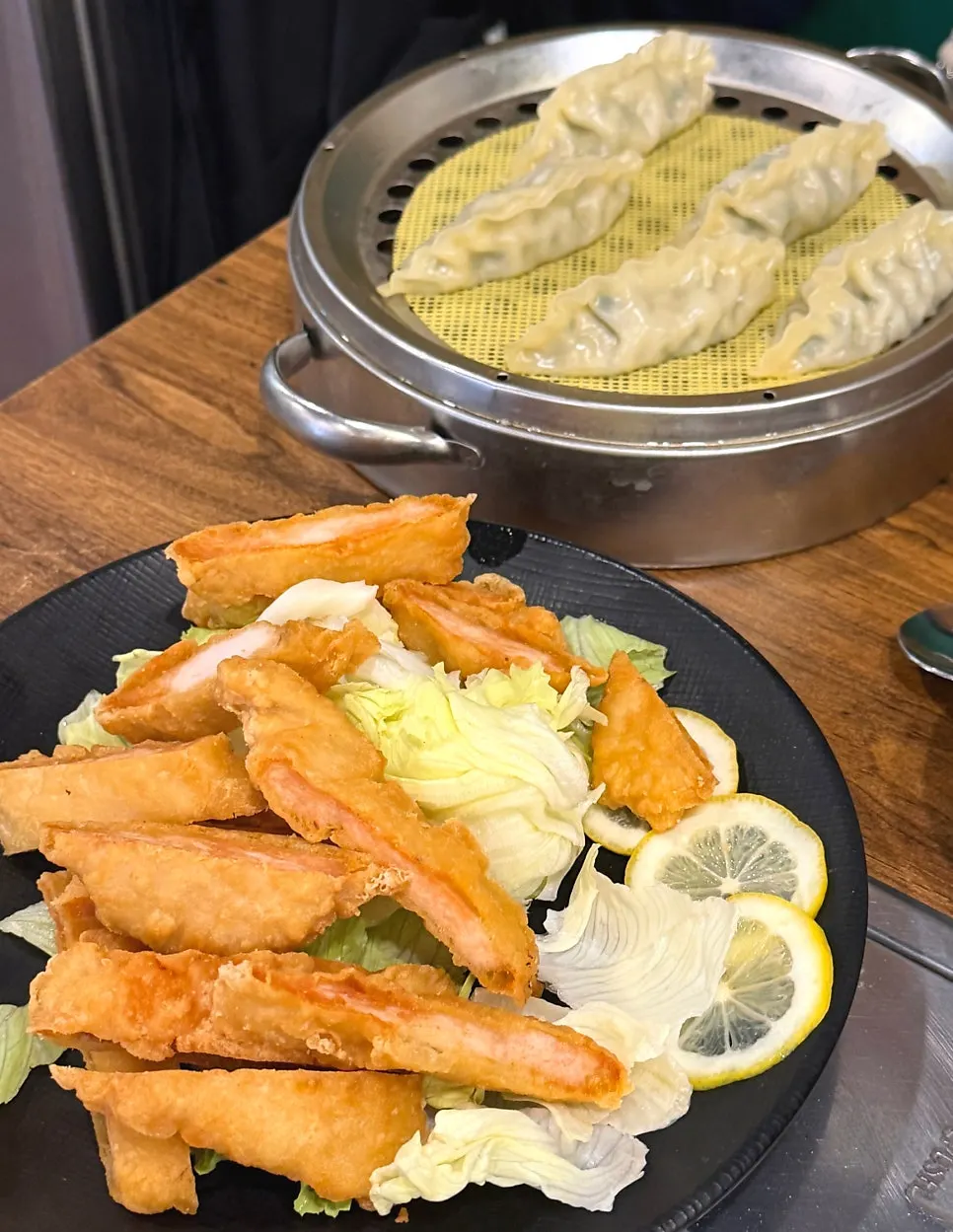 Self-serve fried egg at Dami Sik