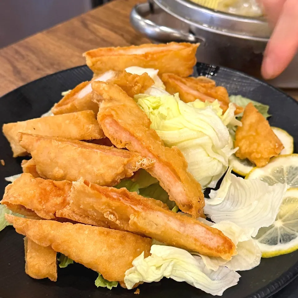 Warm steamed dumplings as a side dish