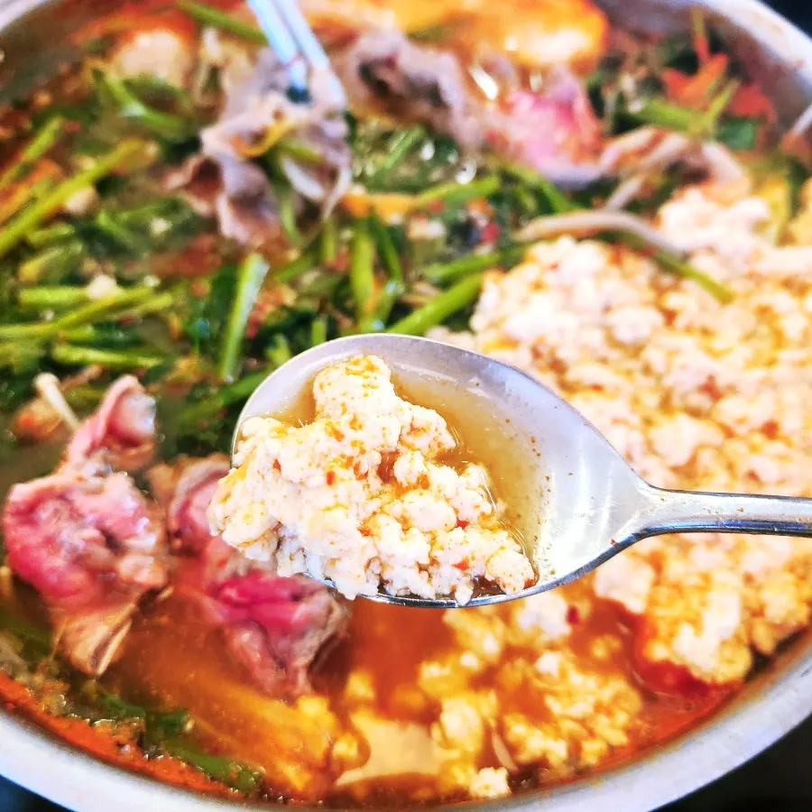 Shabu shabu beef and sundubu