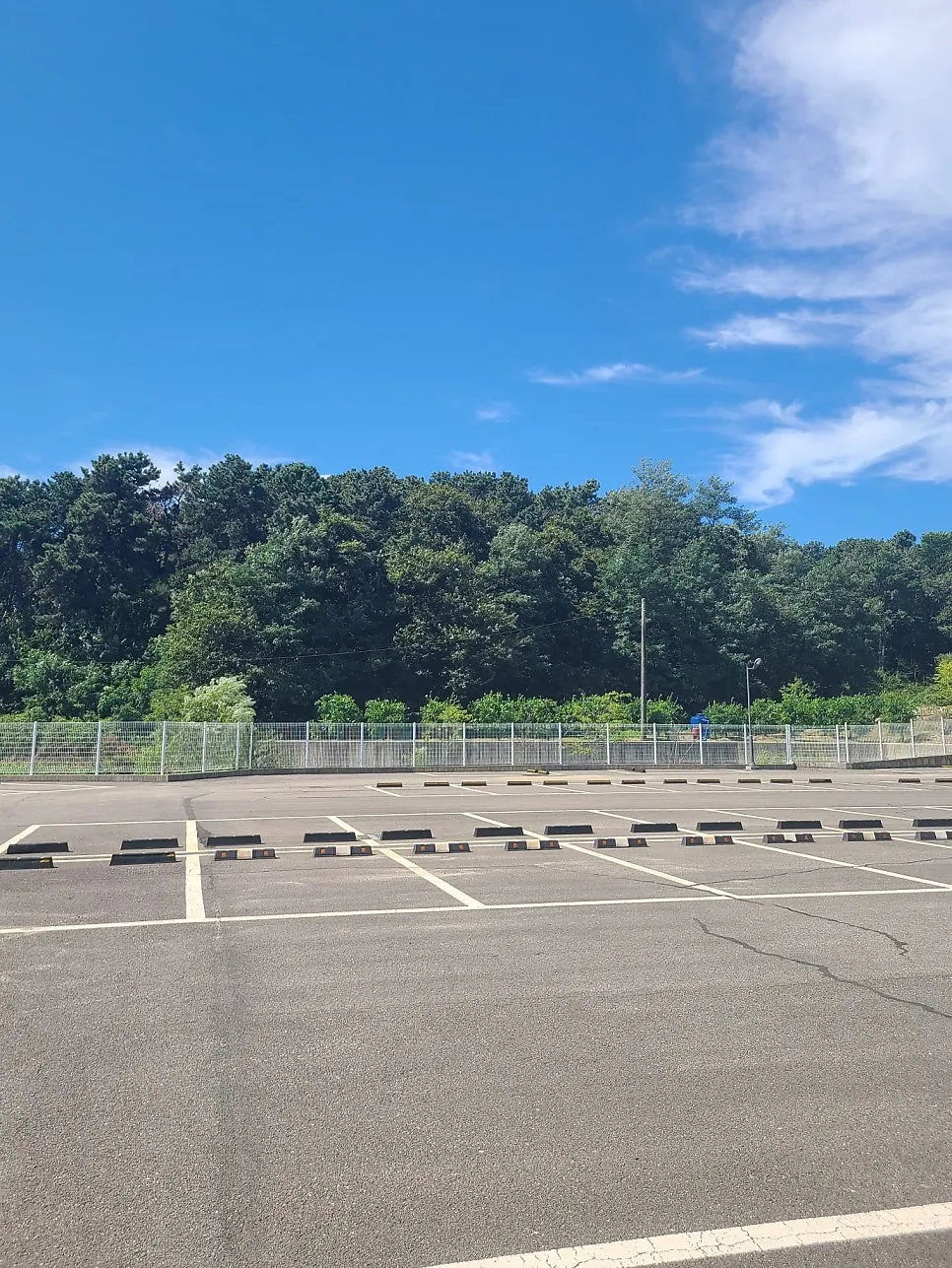 Dedicated parking lot in front of the restaurant