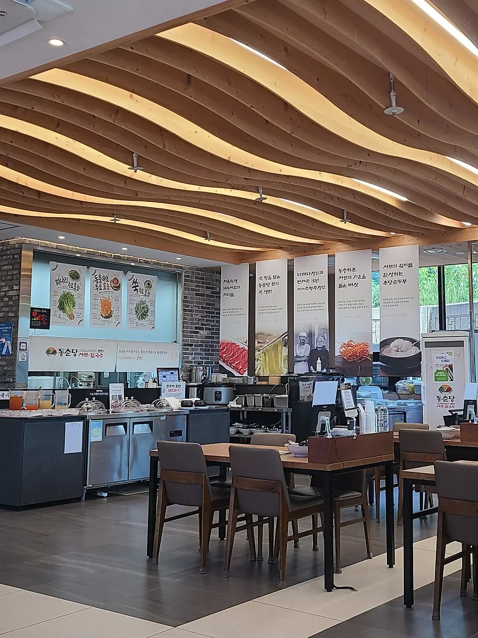 Restaurant interior with plenty of tables
