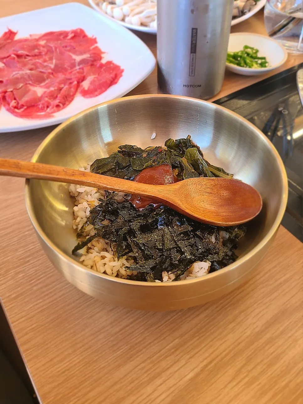 Cordyceps longevity mushroom shabu kalguksu set