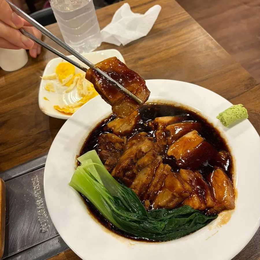 A plate of Dami Sik's dongpo pork