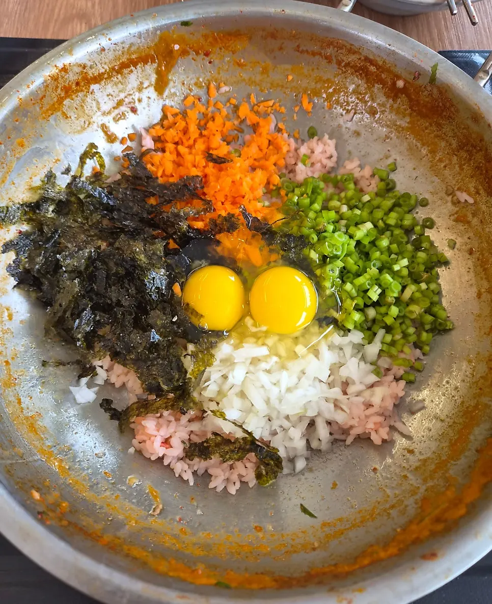 샤브샤브 뒤에 즐기는 볶음밥