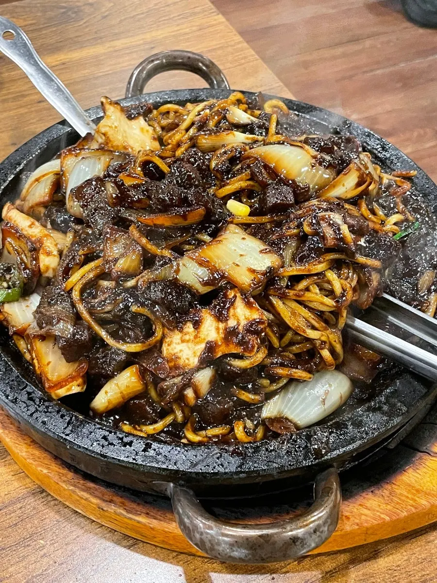 The table at Dami Sik after finishing the meal