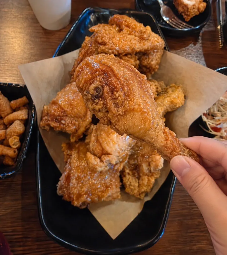 Soy sauce chicken with crispy batter