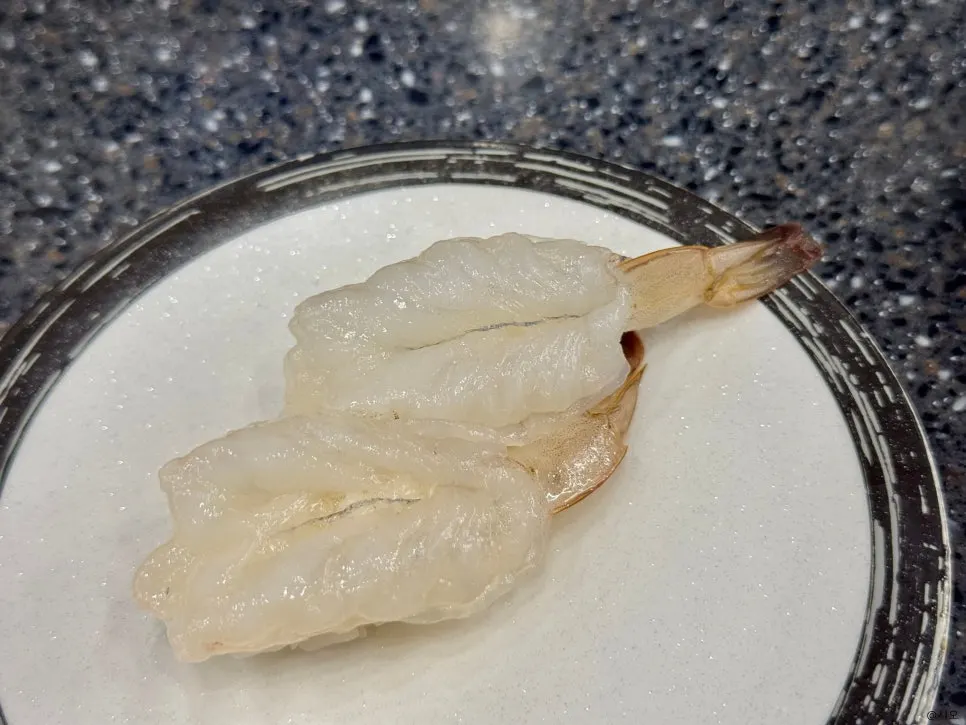 甘海苔甘エビと生エビの寿司