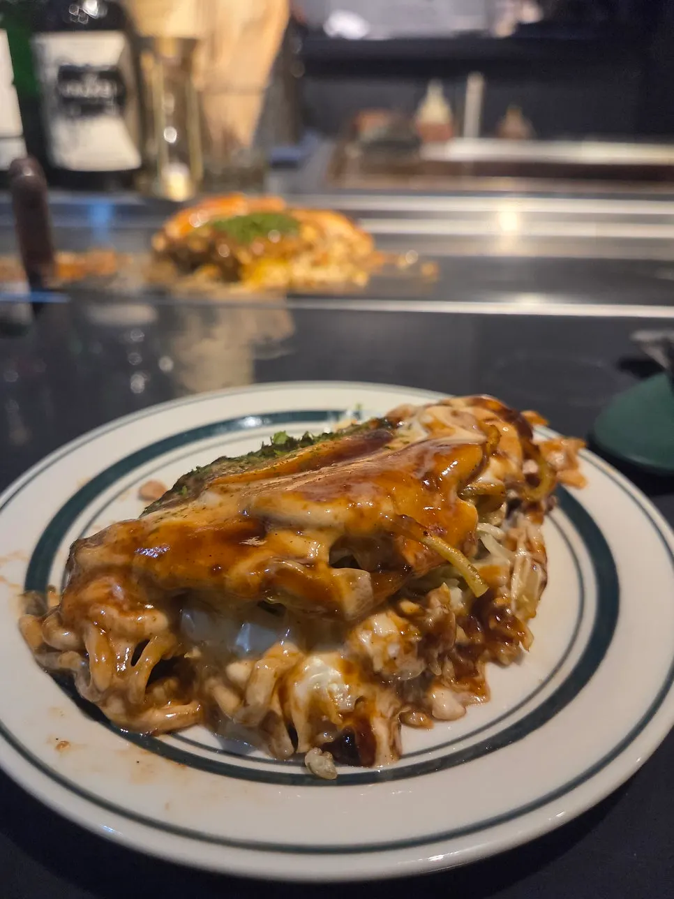 A full serving of Oshi Modan-yaki, ₩20,000