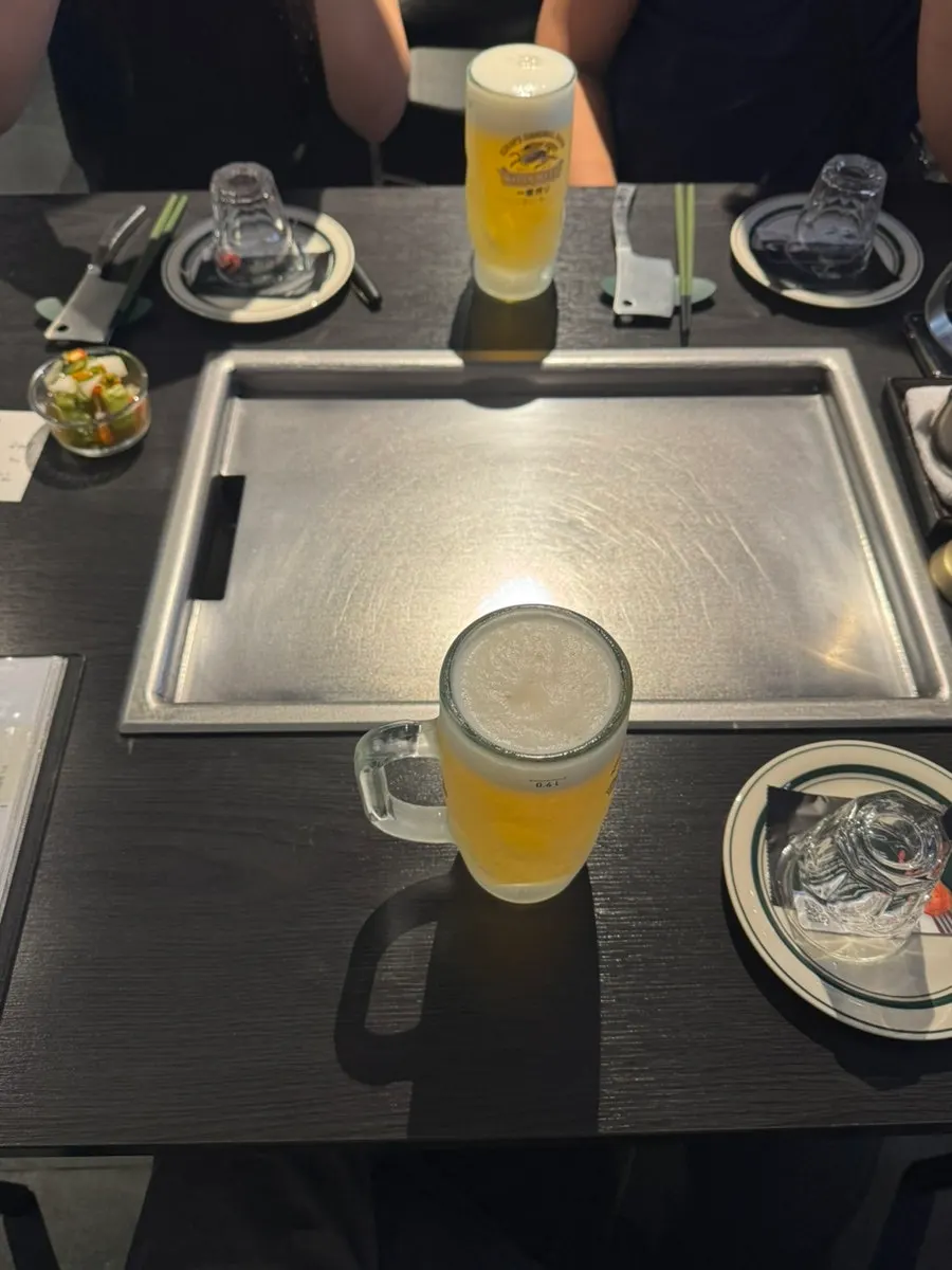 Table set up for the 2-person set order