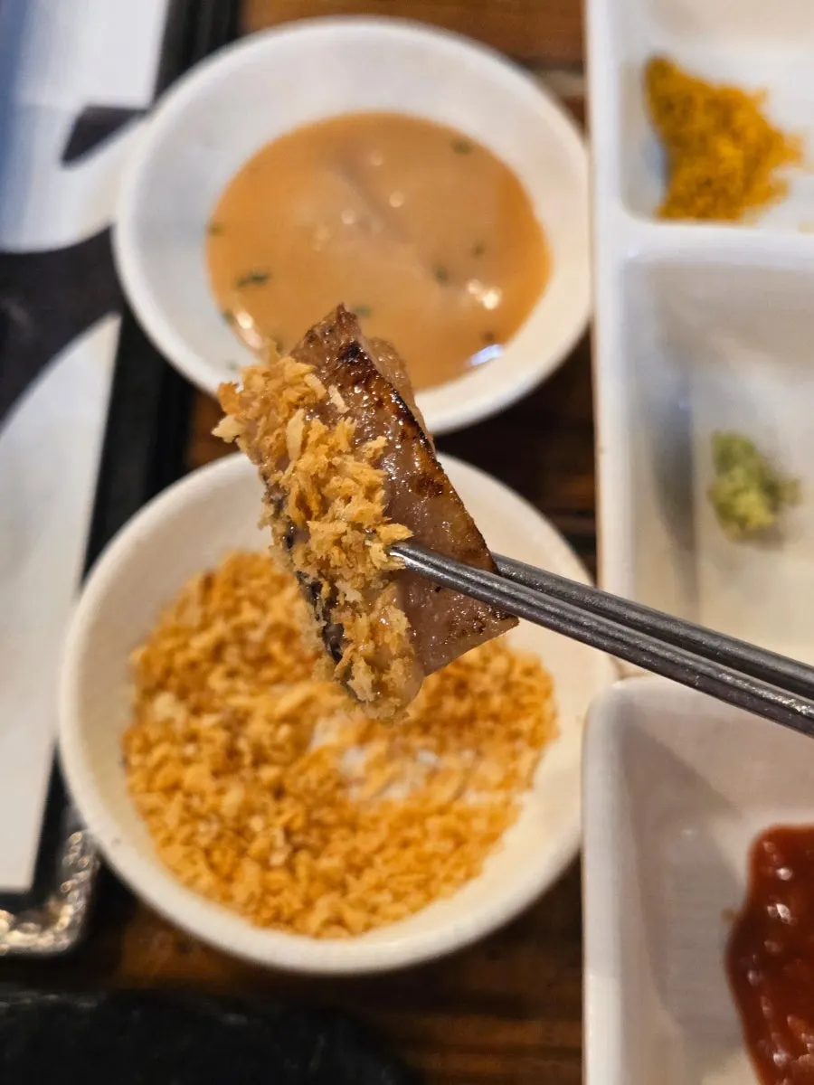 Five kinds of skewers on the grill