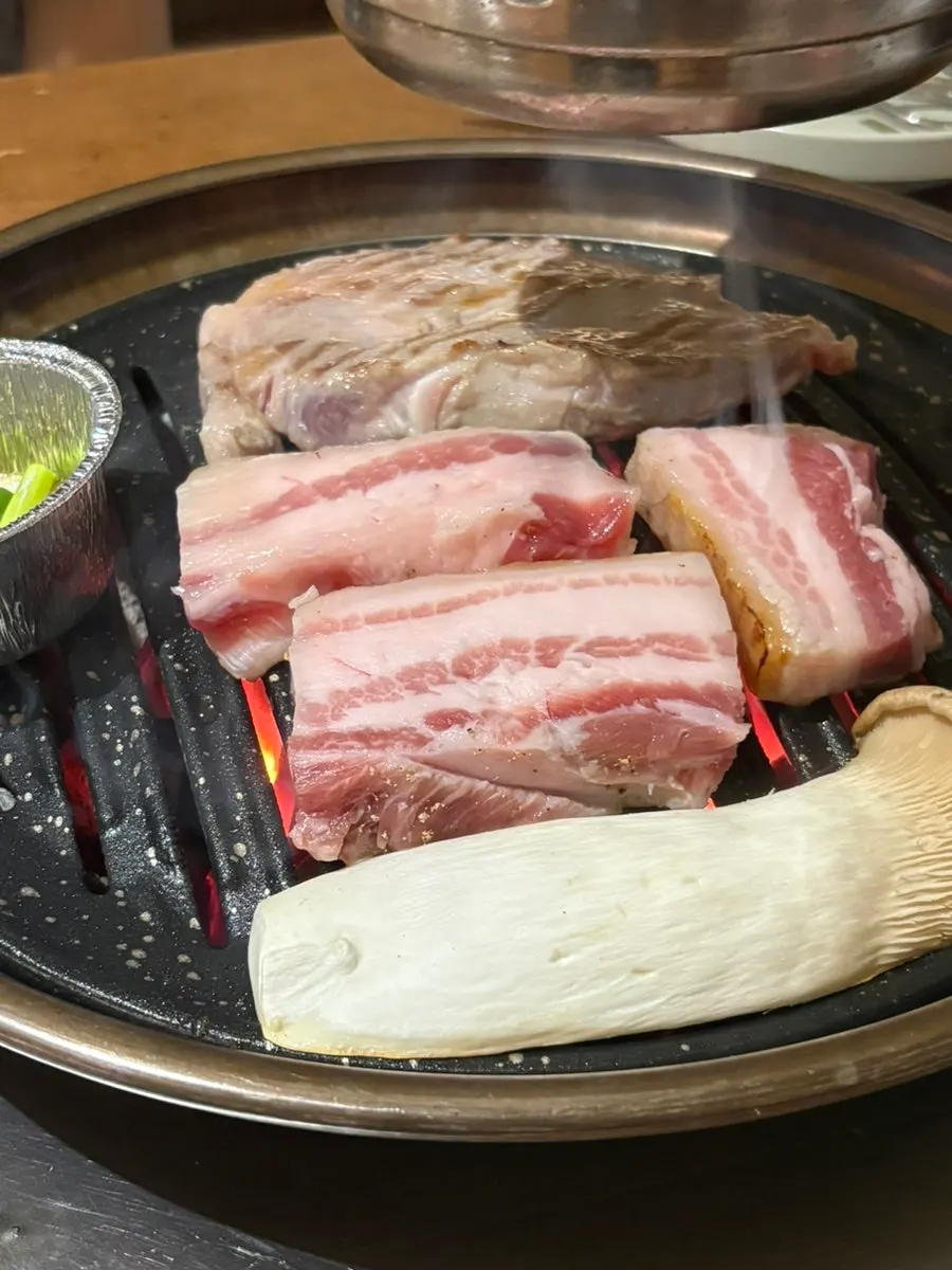 30일 숙성 돼지고기 클로즈업