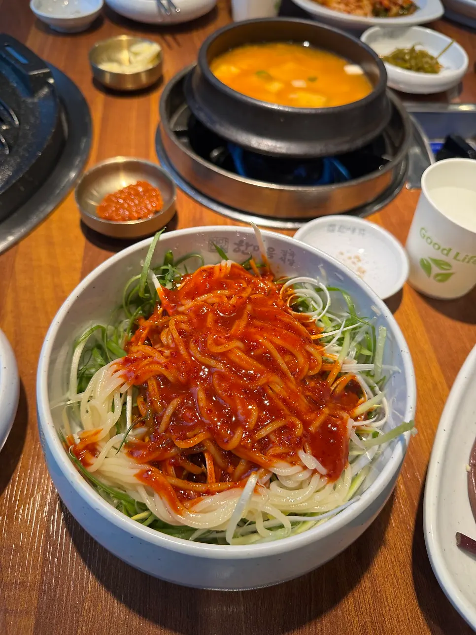 Side dishes served with the meat