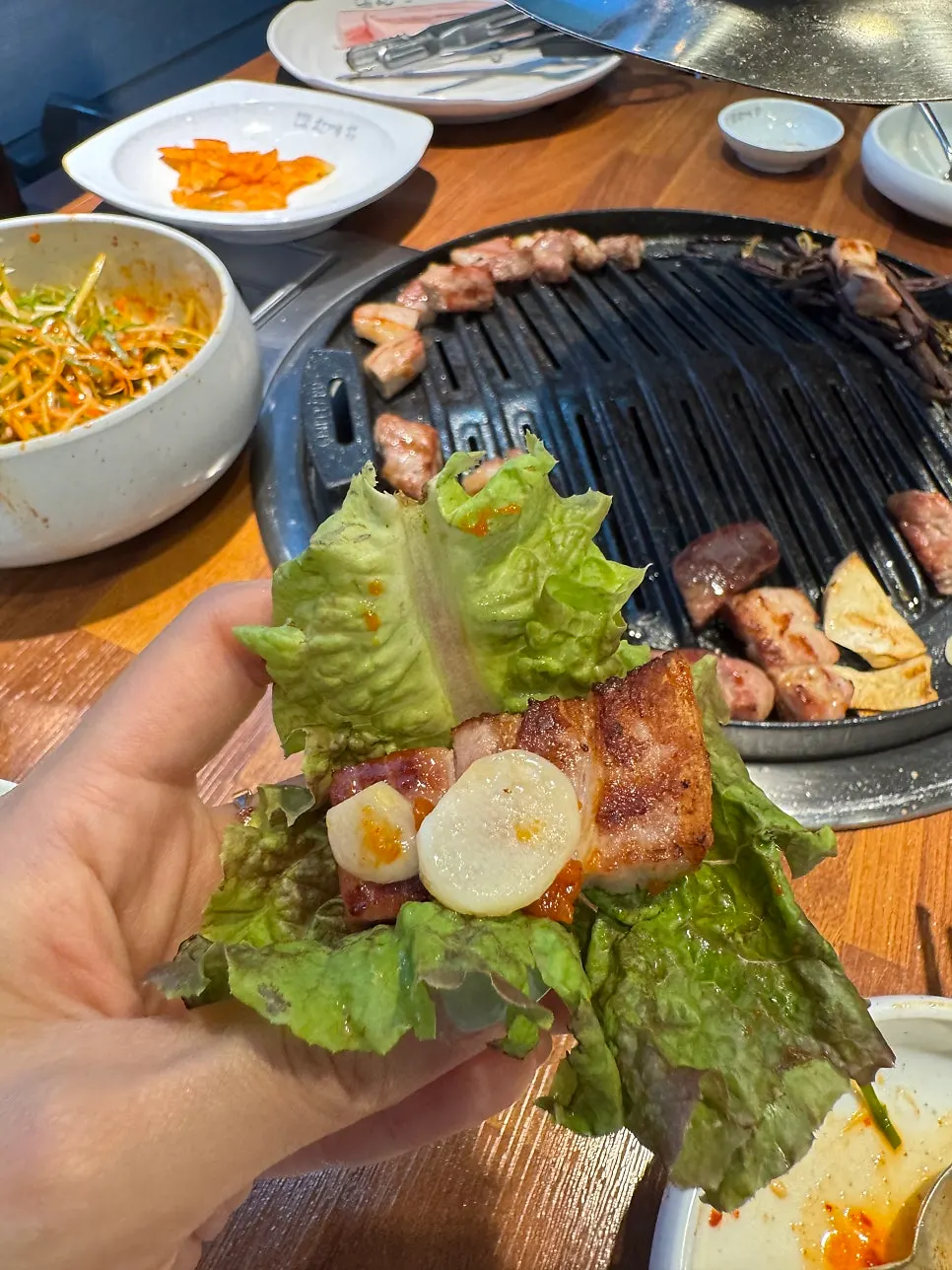 Beautifully browned grilled pork