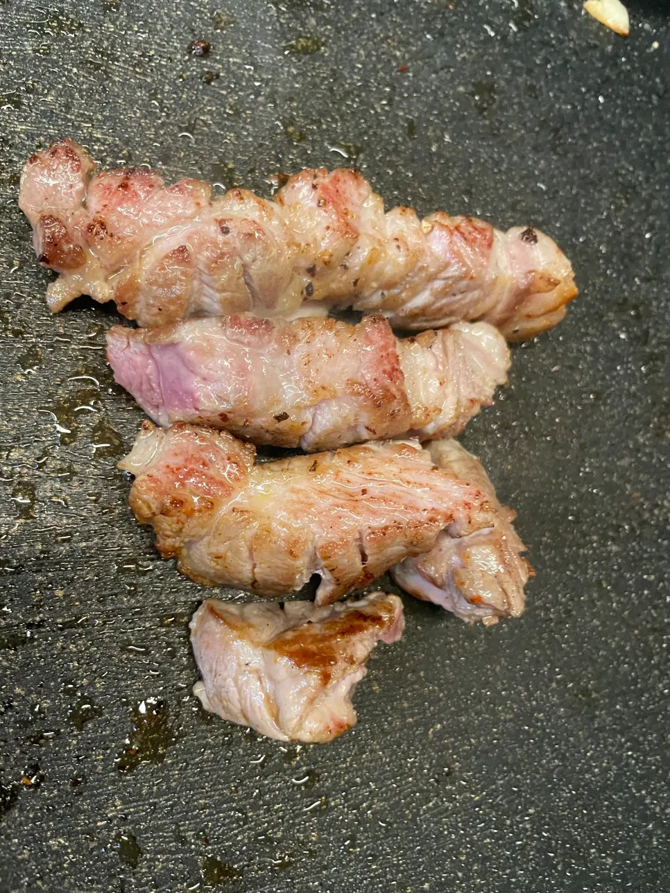 Pork neck, pork belly, and pork jowl set