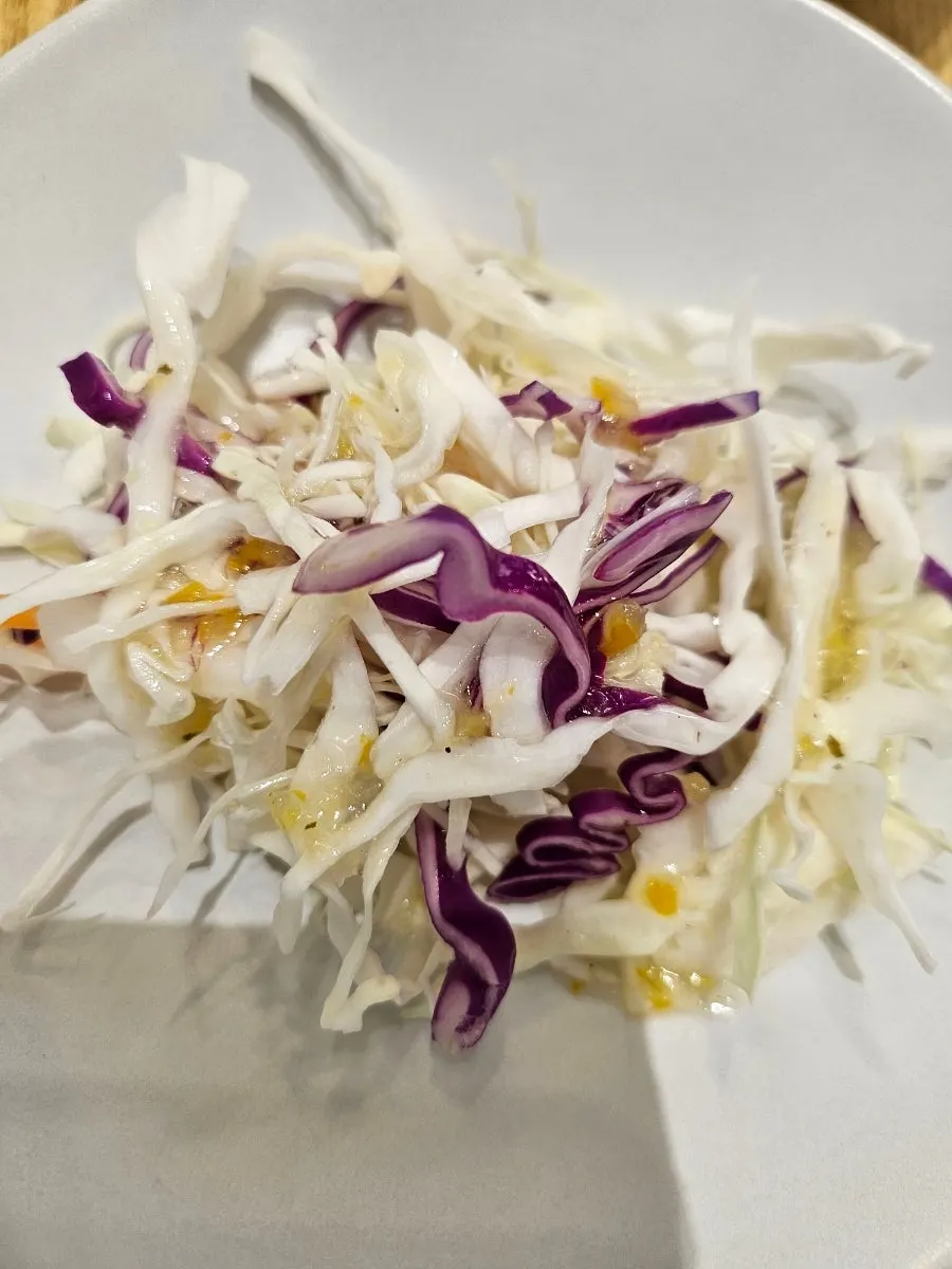 Close-up of the richly seasoned squid stir-fry