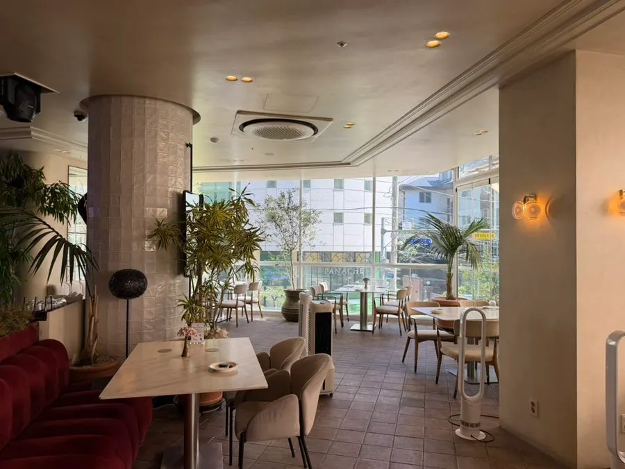 Entrance of Osteria Eden with soft lighting