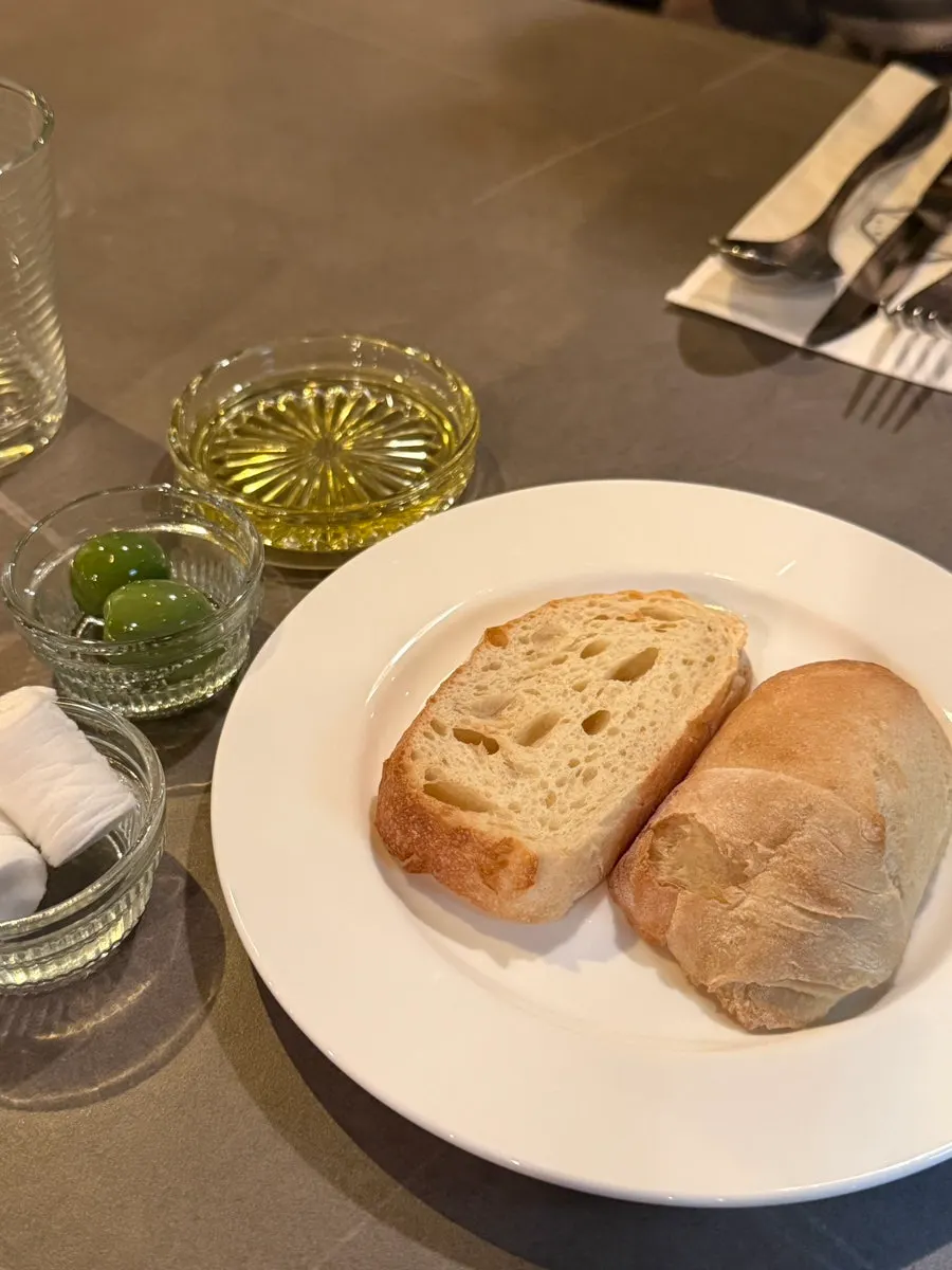 Osteria Hyeon's warm pre-meal bread