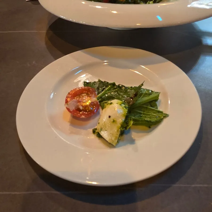 Salad with buffalo mozzarella and cherry tomatoes