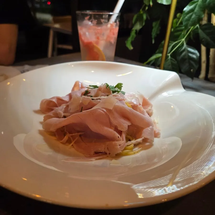 Prosciutto cotto pasta at Osteria Hyeon