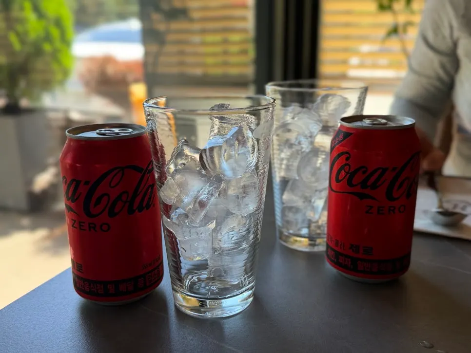 Coke ordered for lunch at Osteria Hyeon