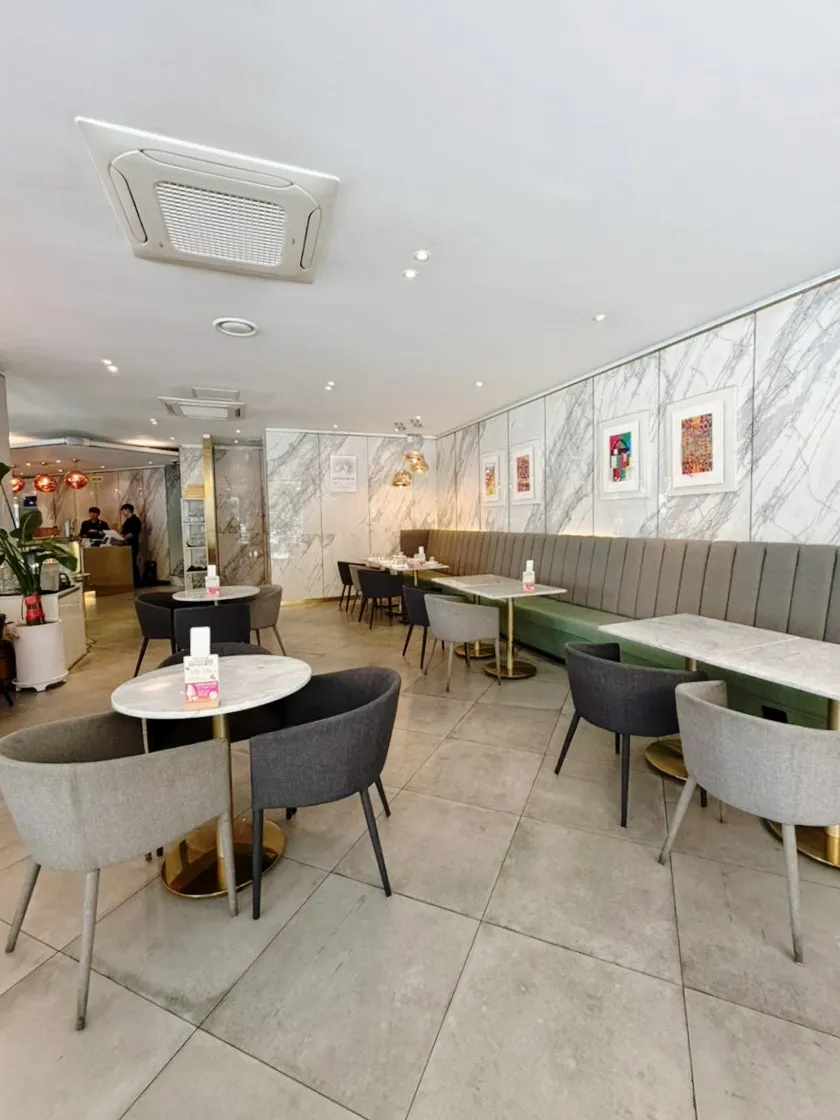 Spacious seating area inside Osteria Ottivo
