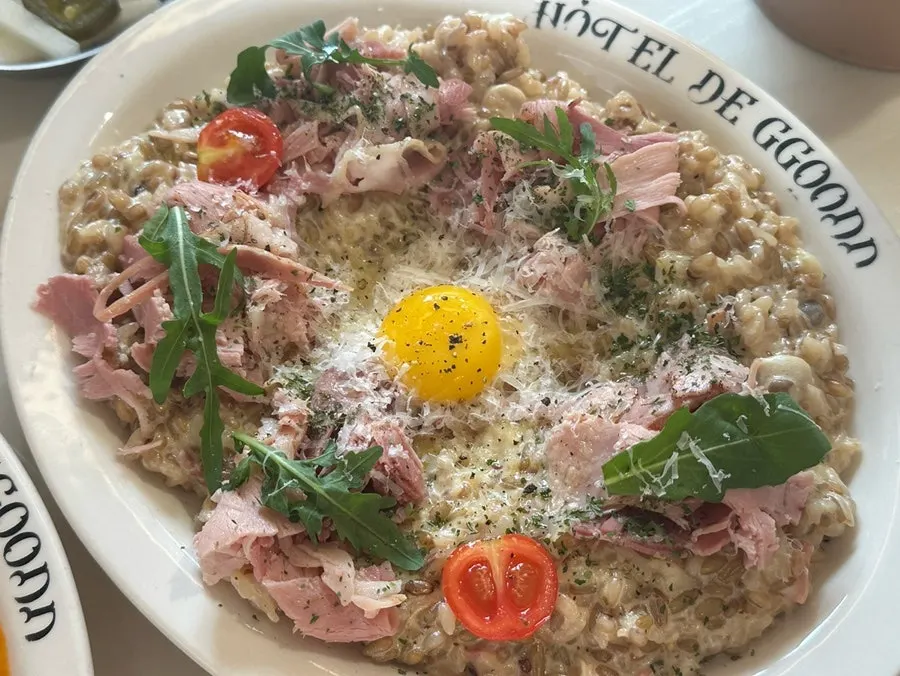 잠봉트러플크림리조또 한 접시