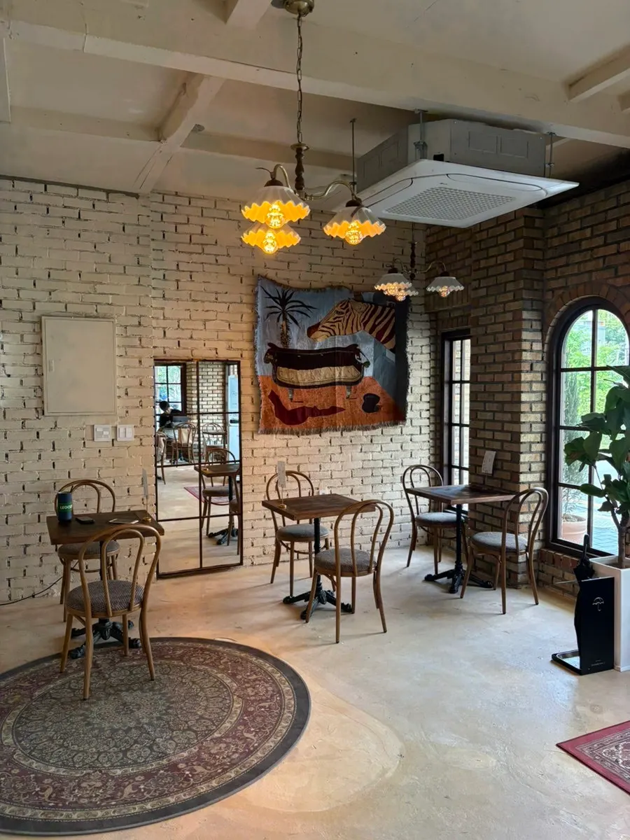 Interior seating at Otter Rabbit House Jongno Branch
