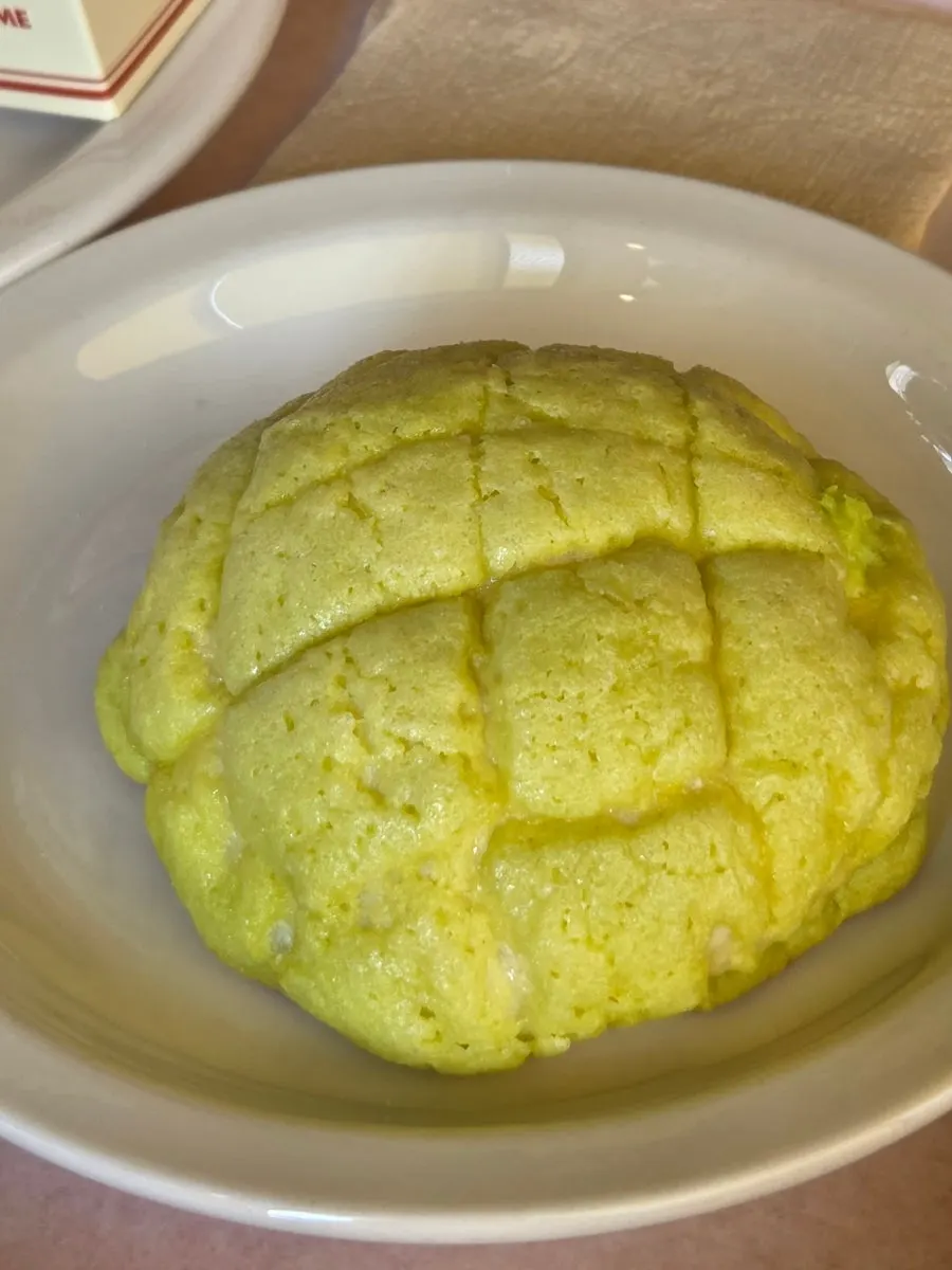 Olive ciabatta ordered for the baby