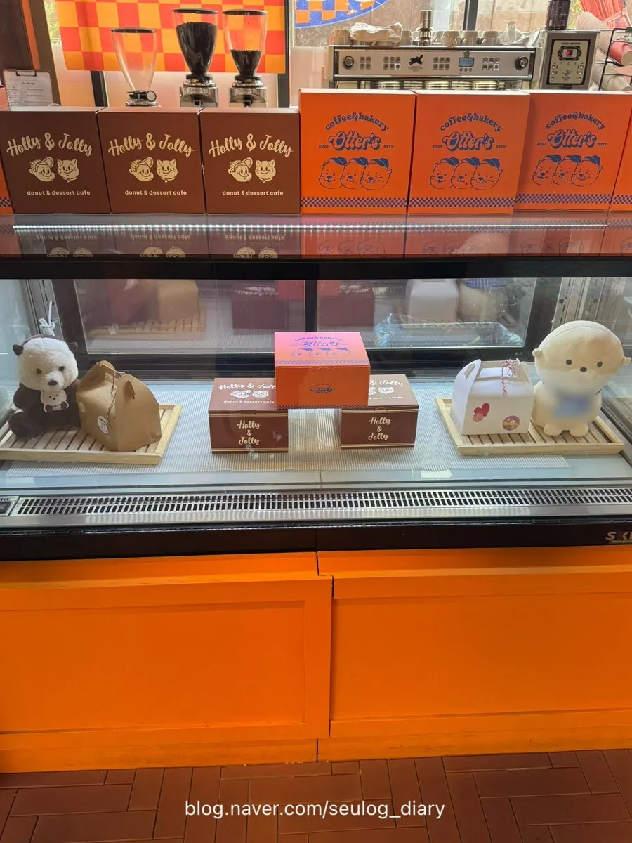 Types of bread on the bakery display counter