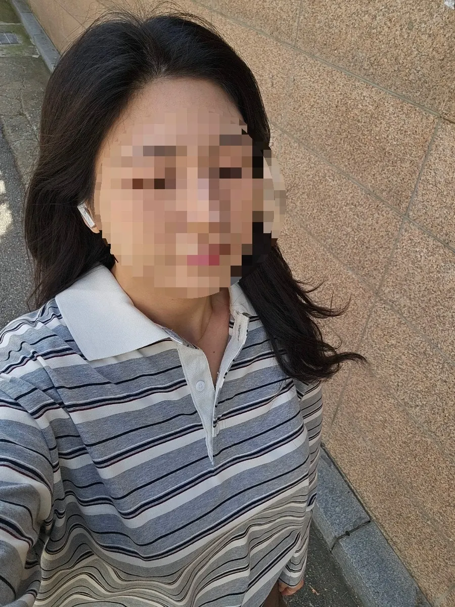 오울리 역삼점 방문 전 긴 머리 상태