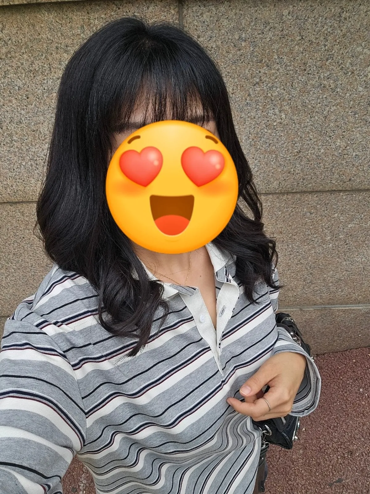 드라이까지 마친 커트 완성 스타일