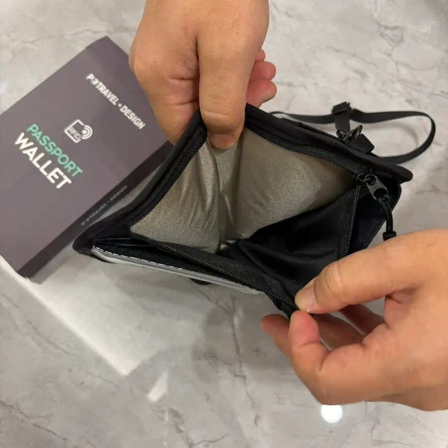 Travel case used to carry a passport and cards