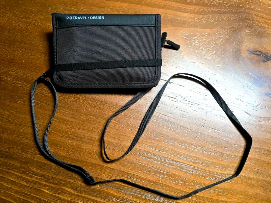 Packly passport wallet checked for its lightweight feel