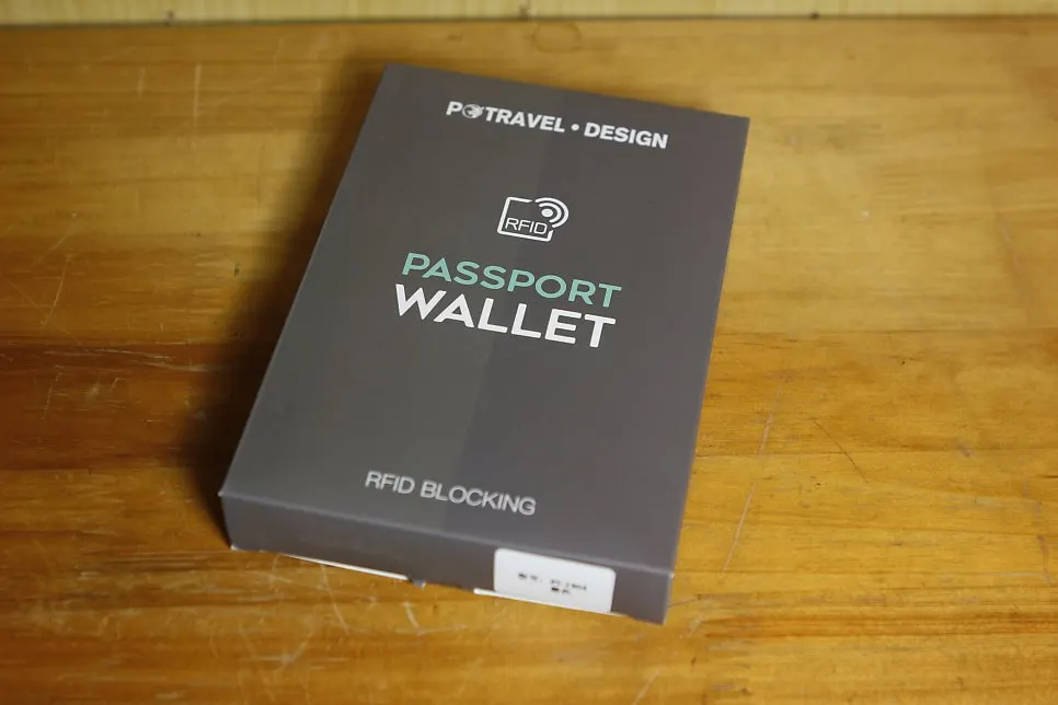 Packly RFID-blocking wallet for overseas travel preparation