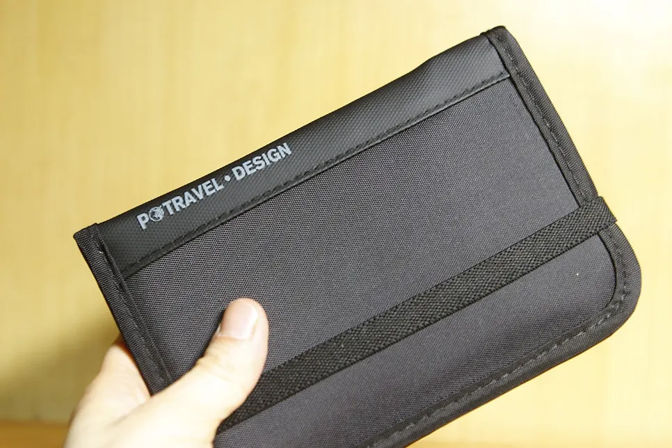 Packly travel wallet checked for coin storage and portability