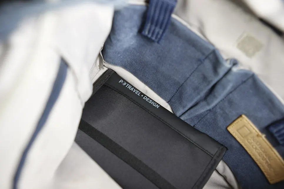 Packly RFID-blocking wallet that is easy to carry in a bag