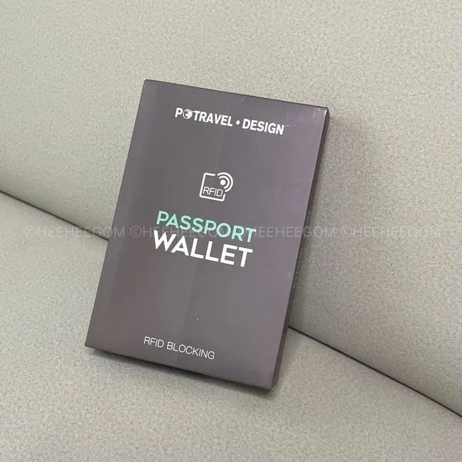 Packly RFID-blocking passport bag prepared for travel