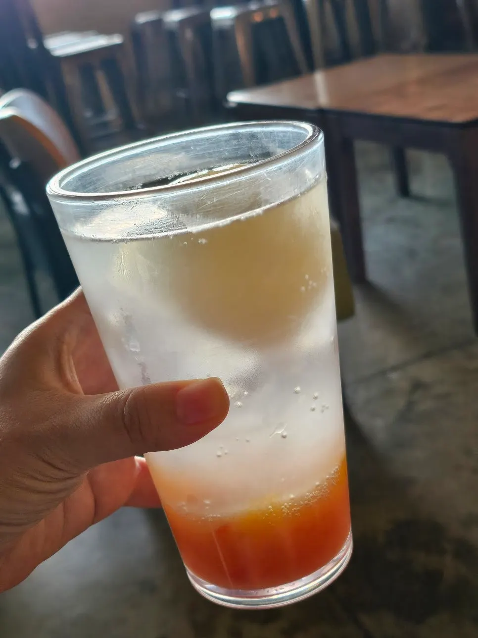 Peach ade and green grape ade