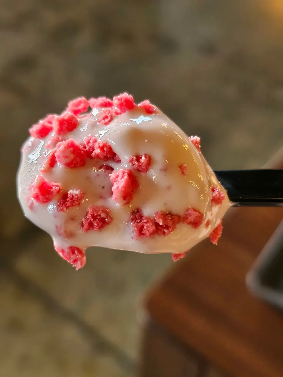 In-house strawberry gelato